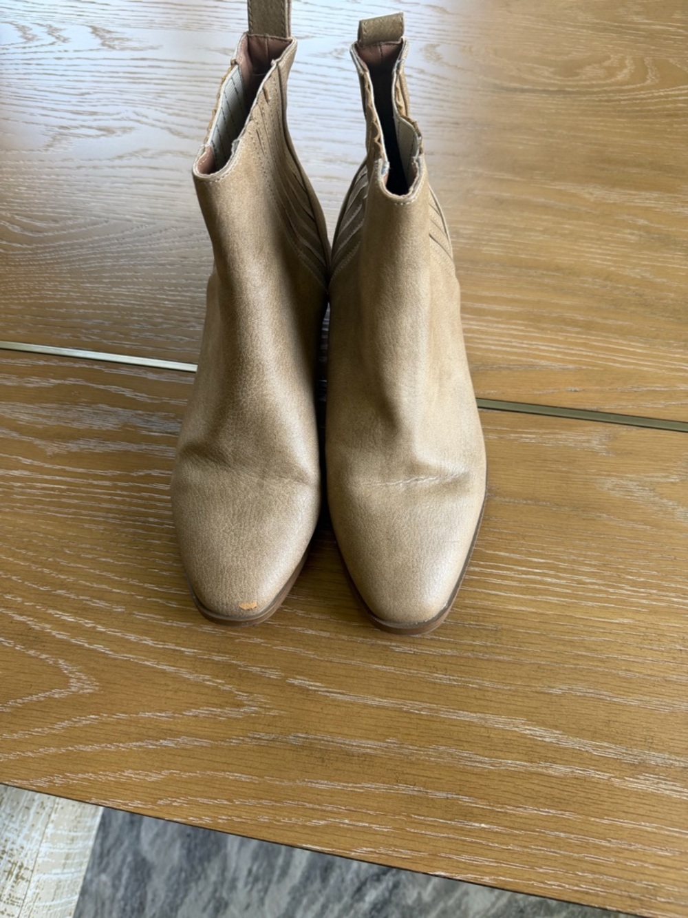 Women's Tan Chelsea Booties - Sleek Slip-On Ankle Boots